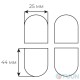 AGB Art. E302001234 Hinge cap set Eclipse 3.0 matt chrome