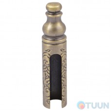Comit cap antique brass shaped top D14 (decor)