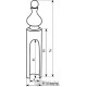 Cap Comit ant. coffee shaped top D16
