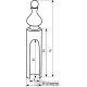 Cap Comit ant. coffee shaped top D16