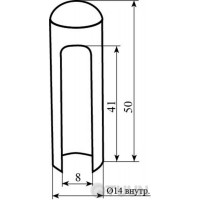 Колпачок STV SB14 закругленный мат латунь (алюминий)