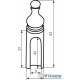 Cap Comit ant. coffee shaped top D14 (decor)