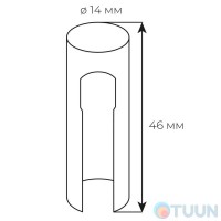 Колпачок STV White 14 черный (алюминий)
