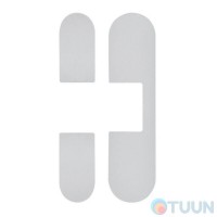 AGB Art. E302001334 Комплект ковпачків для петлі Eclipse 3.1 сірий