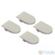 AGB Art. E302002006 Eclipse curtain cap set nickel
