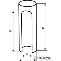 Колпачок STV 14 SC мат хром (нейлон)