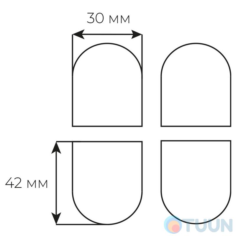 AGB Hinge Cap Set Art. E302004434 Eclipse 2.1 Matt Chrome