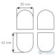 AGB Hinge Cap Set Art. E302004434 Eclipse 2.1 Matt Chrome