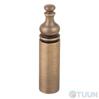 Cap, matte ant. brass, shaped top (Comit) D14