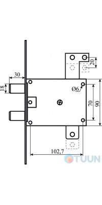 Securemme 5653DCR0353X15 right deviator