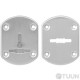 Protect PT-917 decorative cover set for a hammer key, matte chrome