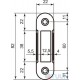 AGB Art. B014029622 відповідна планка Polaris Easy-Fix 1,2мм ант бронза