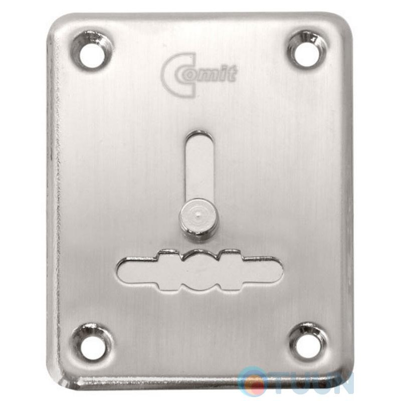 Decorative cover with curtain RDA 02 for a key, matt chrome