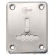 Decorative cover with curtain RDA 02 for a key, matt chrome