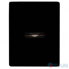 Декоративная накладка Protect под сувальдный ключ разжимная 60X80mm Black черная