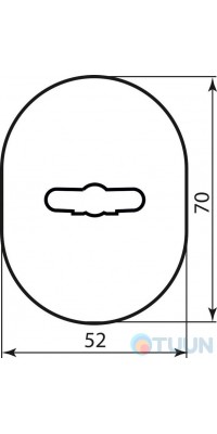 Mottura Art. 95323AA0C1 Cover for lock mat. chrome