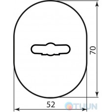 Mottura Art. 95323AA0C1 Cover for lock mat. chrome