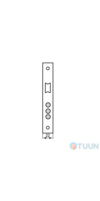 Protect 945-3RB CP 3-rig lock counter-latch chrome