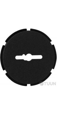 Decorative insert for Securemme 4000XBK A black plastic