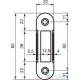 AGB Art. B014029693 Відповідна планка Polaris Easy-Fix 1,2 мм чорний