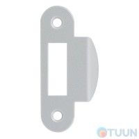 AGB Art. B010001341 Подходящая планка к механизму совмещена, сатин хром, с полукруглым отбойником 8мм