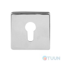 Corresponding part to square armored cover for cylinder Protect CP chrome