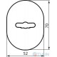 Mottura Art. 95323СR0C1 Cover for the lock chrome