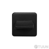 Поворотник к защелке квадратный черный