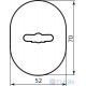 Mottura Art. 95324 BR lock cover bronze (anodized)