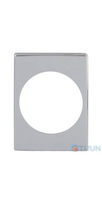 Protect decorative cover for armor plate 60X80mm d50 CP chrome
