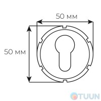 Securemme 4010XCL Decorative insert under cylinder chrome