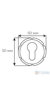 Securemme 4010XCL Декоративная вставка под цилиндр хром