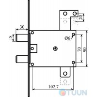 Девиатор Securemme 5653DCR0353X15 правий
