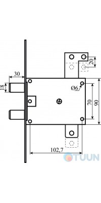 Securemme 5653DCR0353X15 right deviator