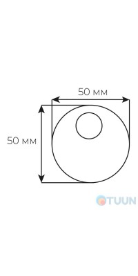 Securemme 4150XF5 Декоративный колпачок под цилиндрическую броненакладку 50x15.5mm черный