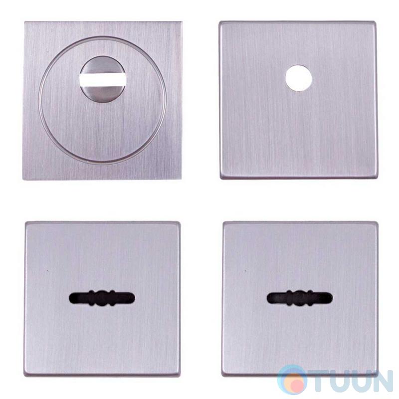 Protect 60*60 mm armor plate set with decorative chrome matt plates