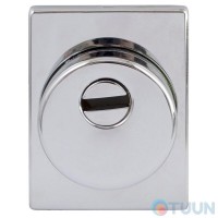 Protect 25mm armor plate with decorative plate 60X80 mm CP chrome