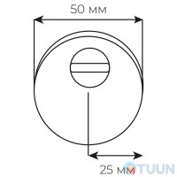 Securemme 4250XZT25M5 Броненакладка под цилиндр