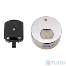 DISEC MAGNETIC MR125L-25D1T armor plate, matte chrome, 3 keys