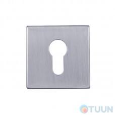 Декоративная накладка Protect 60*60 mm под цилиндр хром матовый
