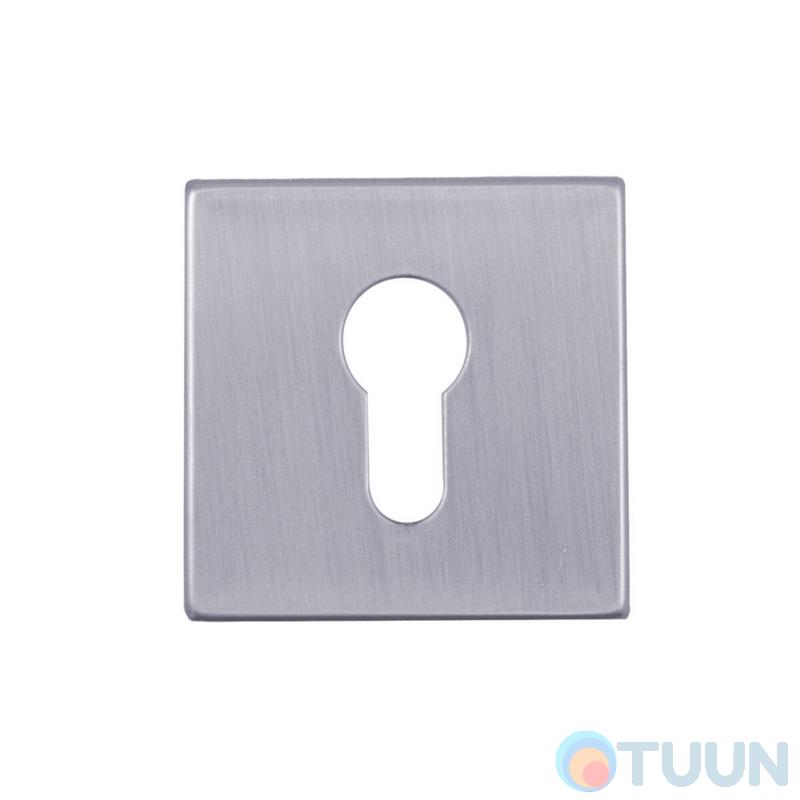 Декоративная накладка Protect 60*60 mm под цилиндр хром матовый