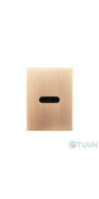 Декоративная накладка Protect под сувальдный ключ 60X80mm SG мат золото