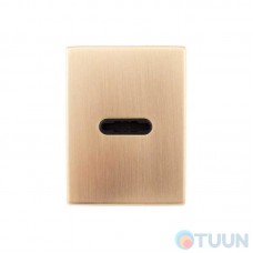 Декоративная накладка Protect под сувальдный ключ 60X80mm SG мат золото