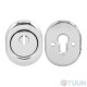 Protect 14mm armor plate set with oval CP chrome ring (stitched)