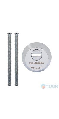 Securemme 4255ECL14M2 Броненакладка под цилиндр хром, с логотипом