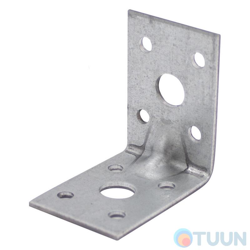 Reinforced equal-shelf corner 50x50x35x2.0