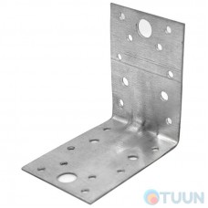 Reinforced equal-shelf corner 90x90x65x2.0