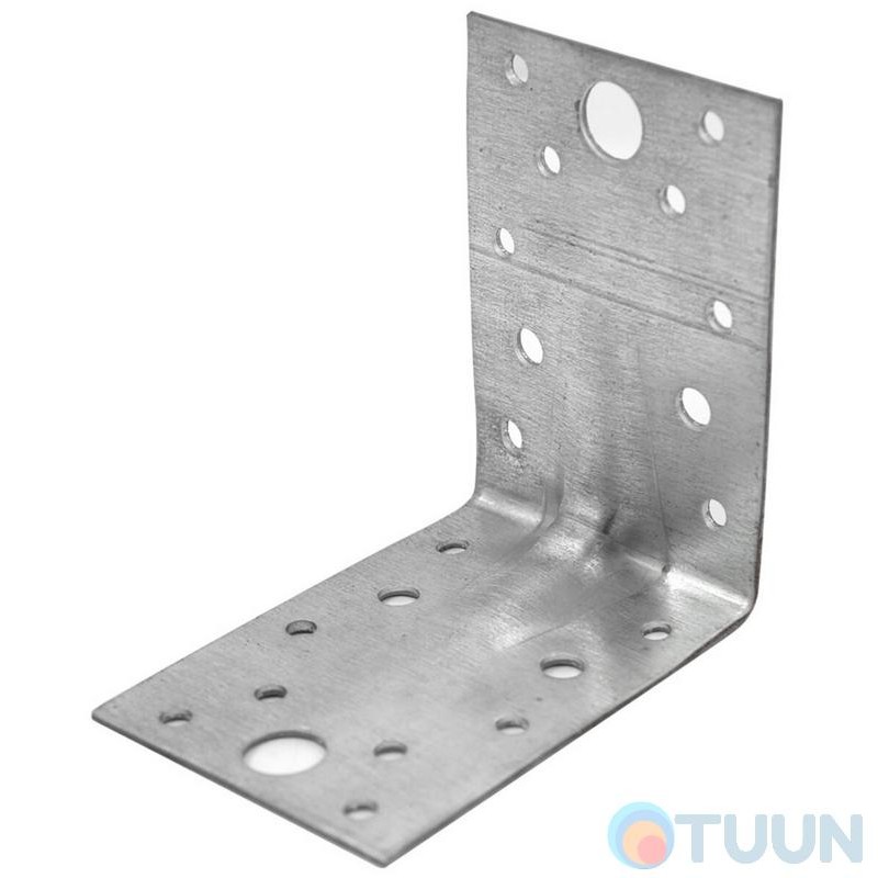 Reinforced equal-shelf corner 90x90x65x2.0