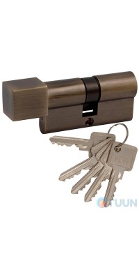 цилиндр RDA 35/35мм англ. 70мм 5кл квадратный эт. античная латунь