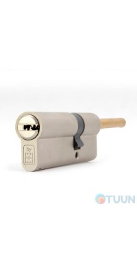 Mottura Art. DPC1P5631 Цилиндр 56*31 со штоком матовый никель 1+5 ключей